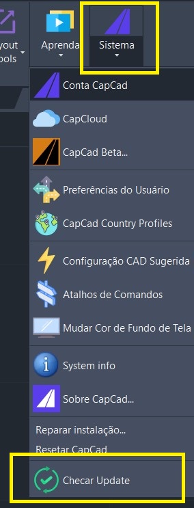 Atualização CapCad